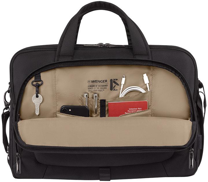Produktbild Wenger Meteor Brief 16 - 17" Laptop-Tasche mit Tablet-Fach - schwarz (17")