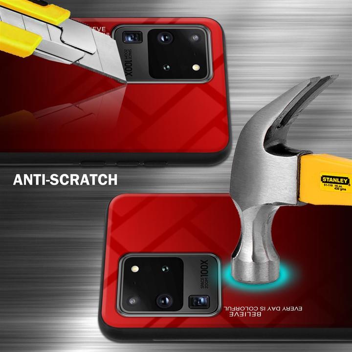 Actual product image Cadorabo TPU 2 colors glass cover (Samsung Galaxy S20 Ultra)