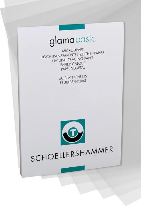Produktbild Schoellershammer Transparentpapier Block Glama Basic (110 g/m², 50 x)
