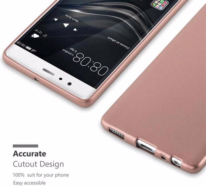 Actual product image Cadorabo TPU Matt Metallic Cover (Huawei P9)