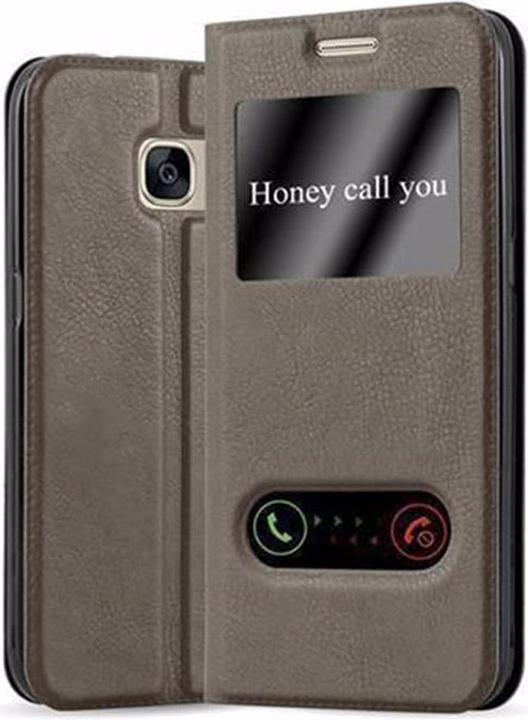 Actual product image Cadorabo Book with View double window cover (Samsung Galaxy S7)