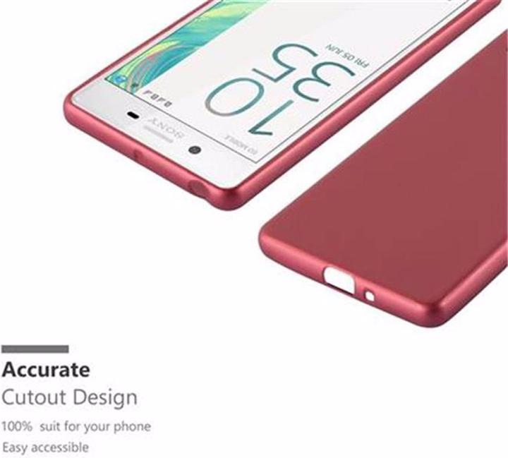 Actual product image Cadorabo TPU Matt Metallic Cover (Sony Xperia X)