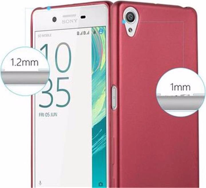 Actual product image Cadorabo TPU Matt Metallic Cover (Sony Xperia X)