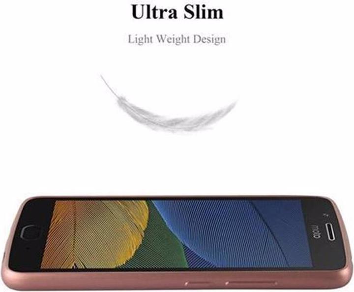 Image du produit Cadorabo Couverture métallique mate TPU (Motorola Moto G5)
