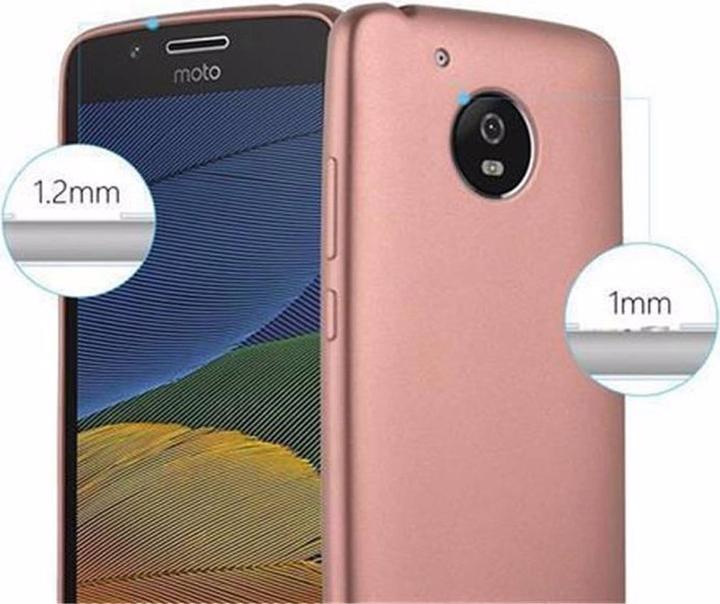 Image du produit Cadorabo Couverture métallique mate TPU (Motorola Moto G5)