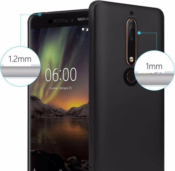 Image du produit Cadorabo Couverture métallique mate TPU (Nokia 6.1)