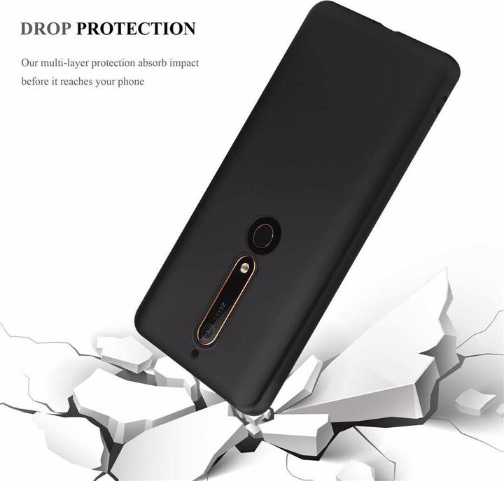 Image du produit Cadorabo Couverture métallique mate TPU (Nokia 6.1)