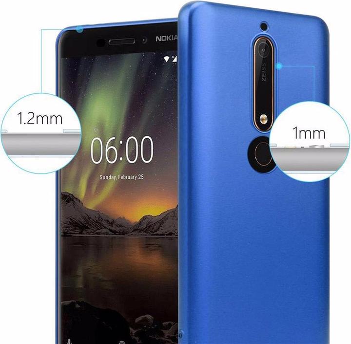 Image du produit Cadorabo Couverture métallique mate TPU (Nokia 6.1)