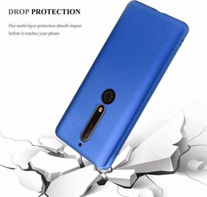 Image du produit Cadorabo Couverture métallique mate TPU (Nokia 6.1)
