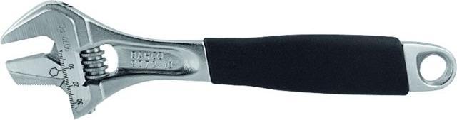 Image du produit Bahco Clé à molette ERGO, avec poignée caoutchoutée et mâchoire réglable - 33 mm (33 mm)