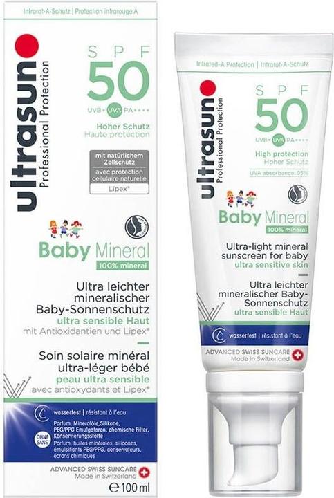 Ultrasun Baby Mineral (Suntan cream, SPF 50, 100 ml, 154 g)