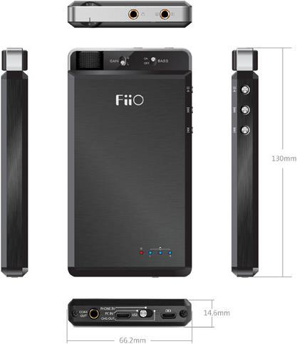 Immagine prodotto FiiO Kunlun E18 (USB-DAC, Potenziamento dei bassi, interruttore di guadagno, Powerbank)