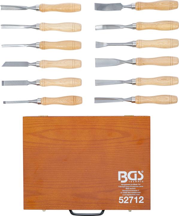 Produktbild BGS Schnitzwerkzeug-Satz 12-tlg. (12 mm)