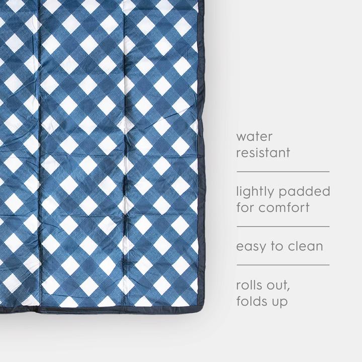 Produktbild little unicorn Outdoor Blanket Extra Big - Navy Plaid