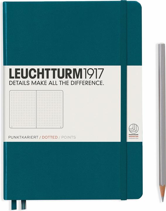 Leuchtturm1917 Notizbuch (A5, Gepunktet, Harter Einband)