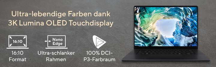 Actual product image ASUS ProArt P16 (16", AMD Ryzen AI 9 HX 370, 64 GB, 2000 GB, DE)