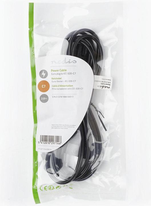 Produktbild Nedis Netzkabel IEC-320-C7 (2 m)