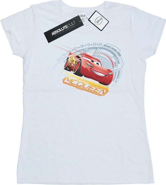 Actual product image Cars Womens/Ladies Lightning McQueen Cotton T-Shirt (XXL)