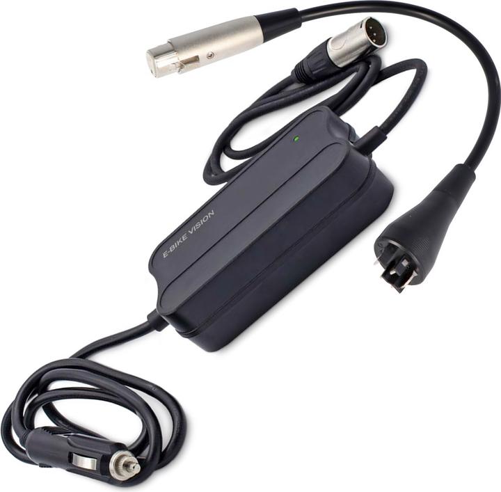 Image du produit E-Bike-Vision Chargeur allume-cigare 12V SET pour Bosch Active, Performance 36V (Chargeur de vélo électrique)