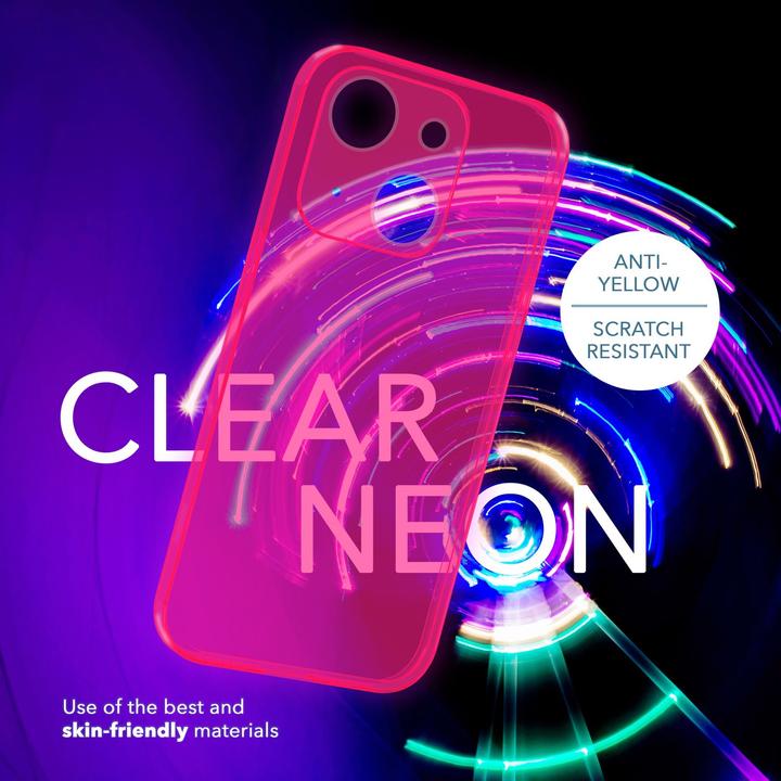 Produktbild Nalia Klar Transparente Neon Silikon Hülle (Apple iPhone 14 Plus)