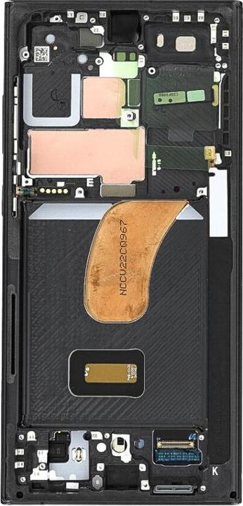 Actual product image Samsung Display unit + frame S918 Galaxy S23 Ultra black GH82-30466A (Display, Galaxy S23 Ultra)