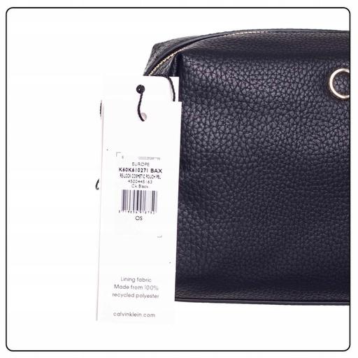 Image du produit Calvin Klein Trousse de toilette pour femme Re-Lock Cosmetic Pouch Klein, Noir (Ck Black), taille unique
