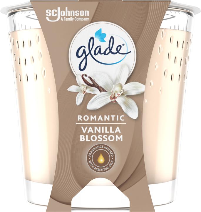 Glade Bougie parfumée Fleur de vanille romantique (129 g)