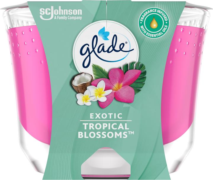 Glade Bougie parfumée longue durée Exotic Tropical Blossoms (224 g)
