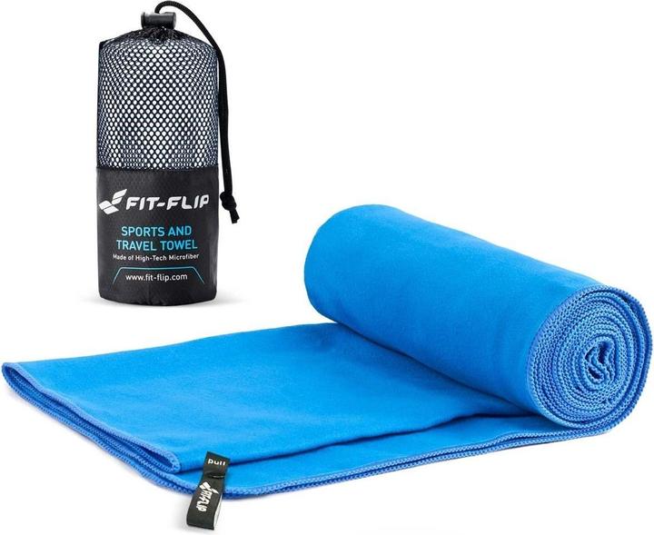 Produktbild Fit-Flip Mikrofaser Handtuch schnelltrocknend mit Tasche 70x140cm (70 x 140 cm)