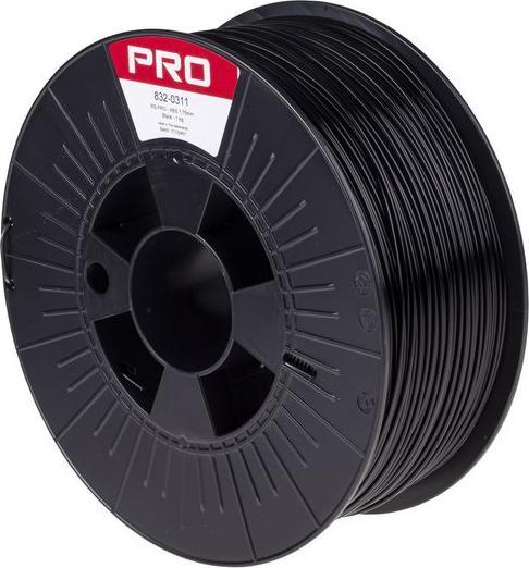 Produktbild Rs Pro RS Black ABS 1.75mm Filament 1kg (ABS, 1.75 mm, 1000 g, Schwarz)