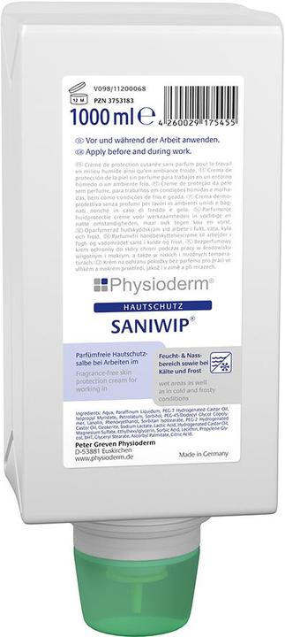 PGP Physioderm skin protection cream Saniwip 1000 ml cream (1000 ml)