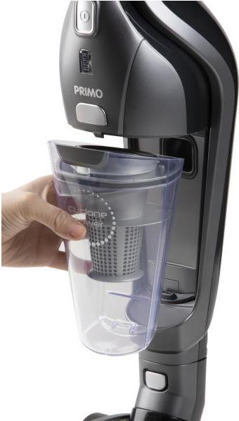 Actual product image Primo PR506SV 2-in-1 Snoerloze Stofzuiger Steelstofzuiger & Kruimeldief 18V Zilver