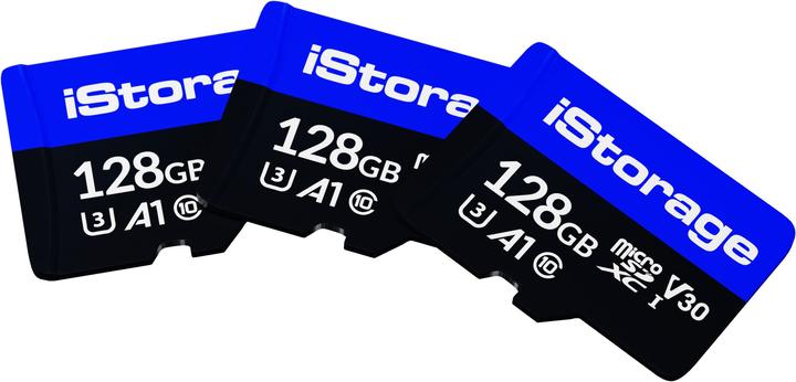 Actual product image iStorage microSD (3-Pack) (128 GB, microSDXC, U3, UHS-III)
