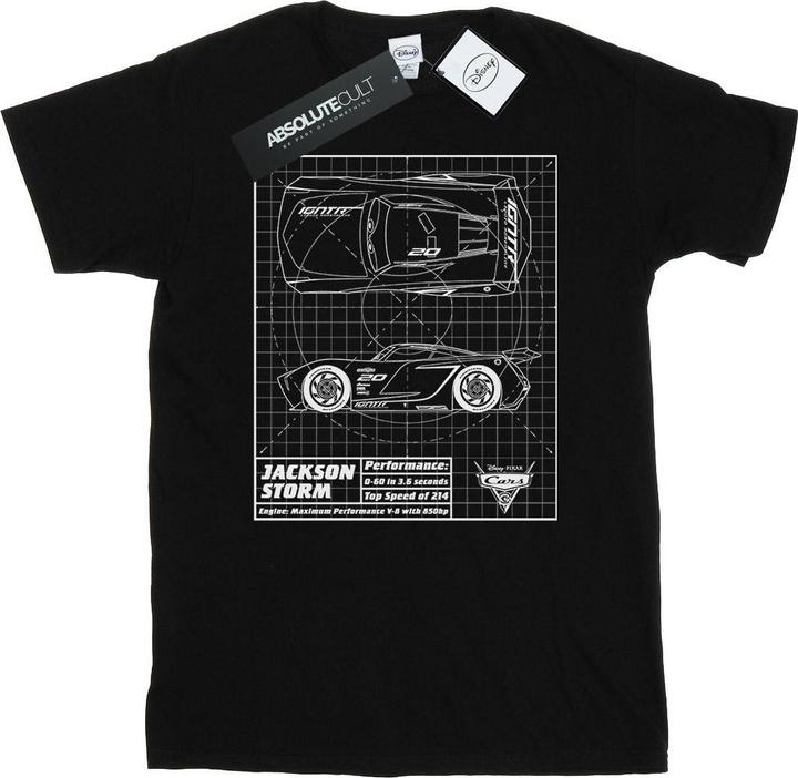 Produktbild Disney Cars Jackson Storm Blueprint TShirt (L)