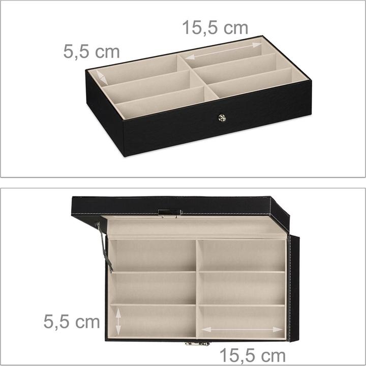 Produktbild Relaxdays Brillenbox