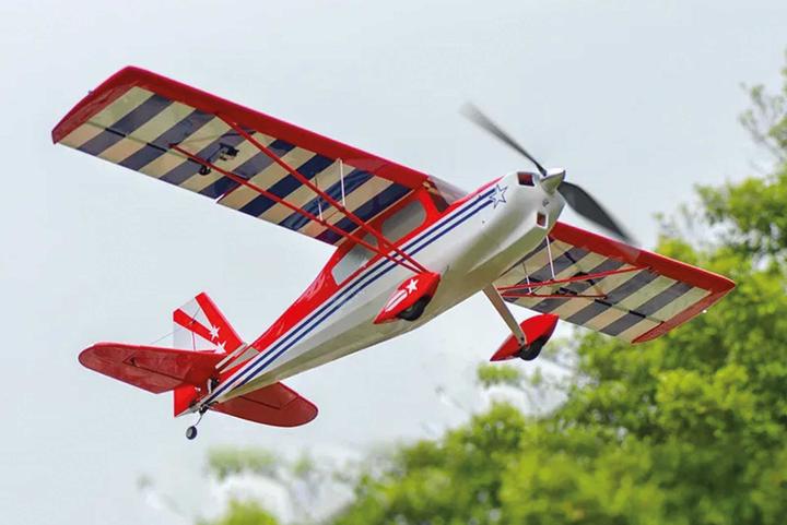 Actual product image OMPHobby OMP Super Decathlon 55" V2 ARF - Rot 1400mm (Aerobatics)