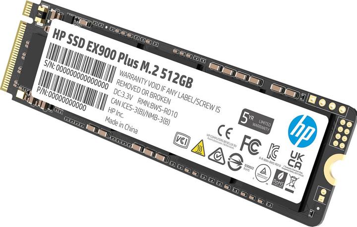 Productafbeelding HP SSD EX900 PLUS 512GB (512 GB, M.2 2280)
