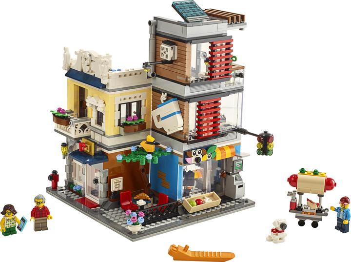 Produktbild LEGO Stadthaus mit Zoohandlung Café (31097, LEGO Creator 3-in-1)