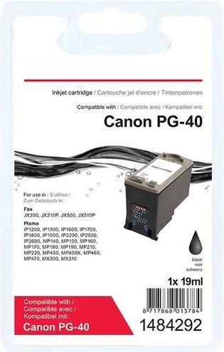 Produktbild Office Depot Tintenpatrone Kompatibel Canon PG-40 Schwarz (BK)