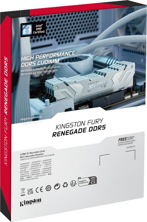 Actual product image Kingston FURY Renegade (2 x 24GB, 8400 MHz, DDR5 RAM, DIMM)