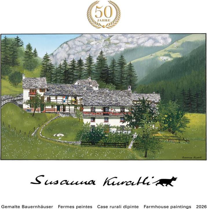 Produktbild SUSANNA Bildkalender Gemalte Bauernhäuser (Harter Einband)
