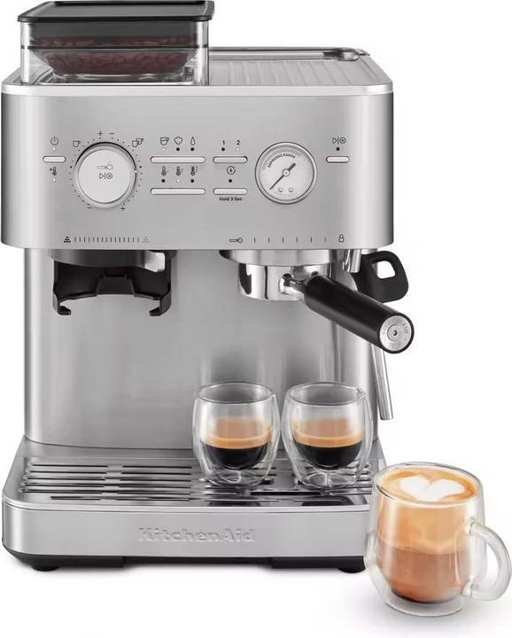 KitchenAid 5KES6551ESX Portafilter machine with grinder