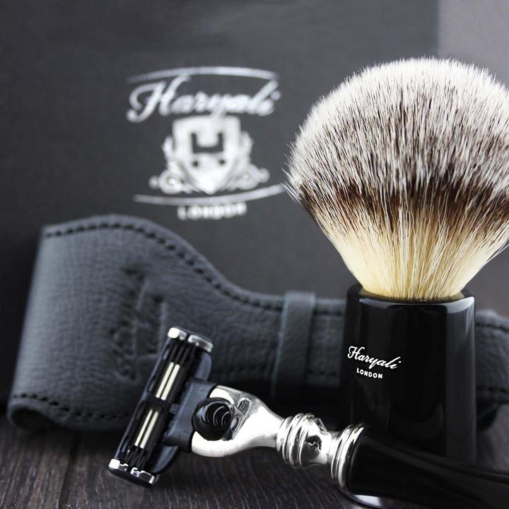 Produktbild ‎Haryali London Reise-Rasierset mit Rasiermesser & Pinsel