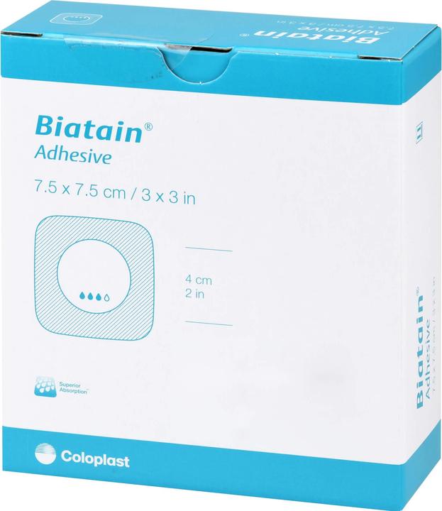 Actual product image Biatain Foam dressing 7.5 x 7.5 cm self-adhesive, 10 pcs. dressing