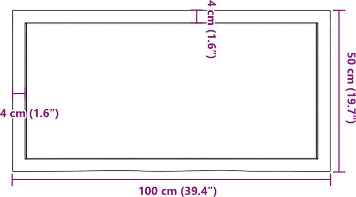 Image du produit VidaXL Gianna (100 x 4 x 50 cm)