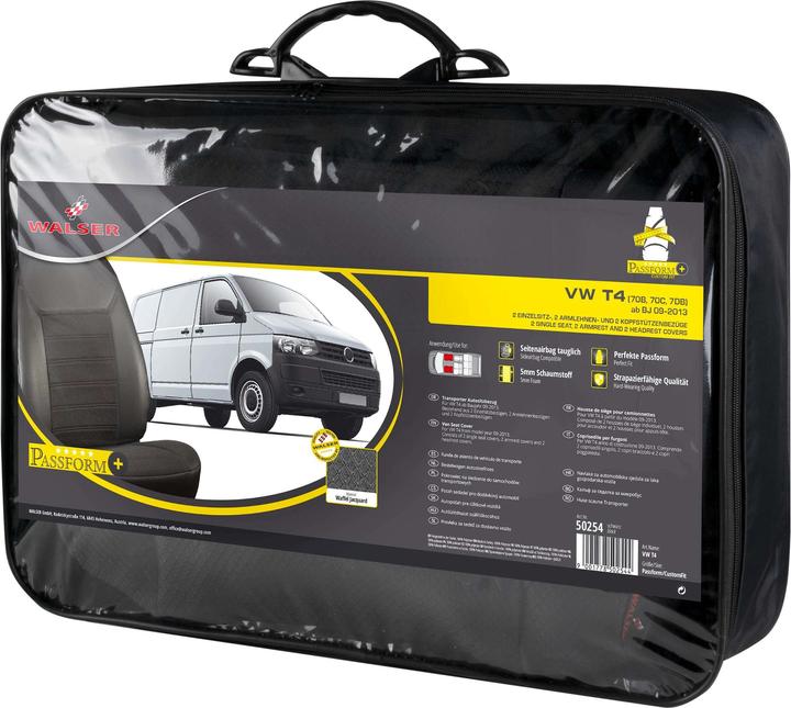 Produktbild Walser Premium Autositzbezug für VW T4 1990-2004, 2 Einzelsitzbezüge vorne