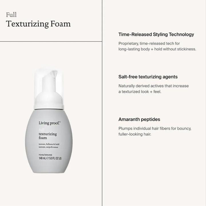 Image du produit Living Proof Mousse texturisante complète 5.0 Fl Oz (148 ml, Mousse coiffante)