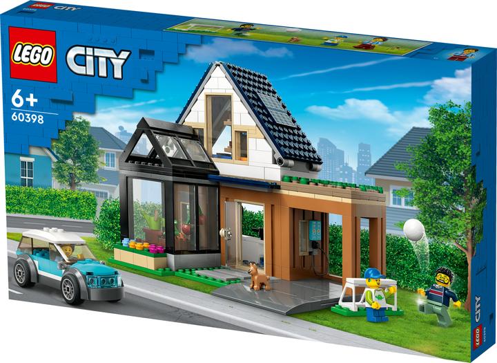 Actual product image LEGO Family home with electric car (60398, LEGO City)