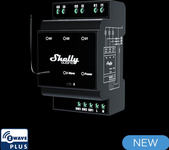 Actual product image Shelly Qubino Wave Shutter (Switch actuator)
