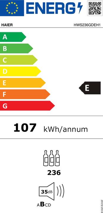 Energy Label Haier HWS236GDEH1